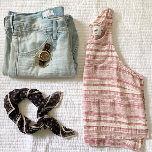 Anthropologie Tops - Anthro Saturday Sunday striped crop tank. Size M